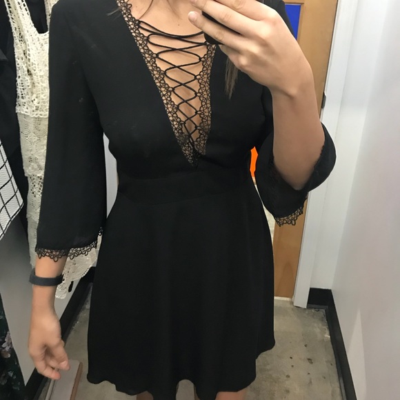Lace Up Dress - Picture 2 of 3